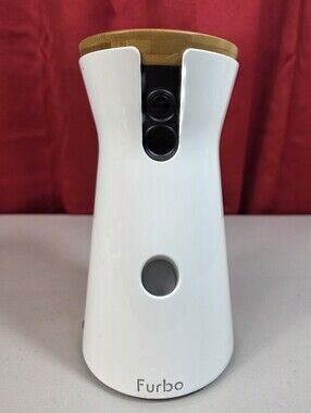 Furbo Dog Camera - White with Wood Top